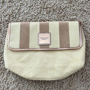 Victoria's Secret Cream and Tan Clutch